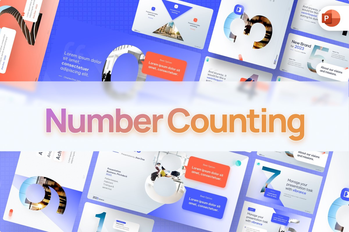 Number Counting PowerPoint Template | Nulivo Market