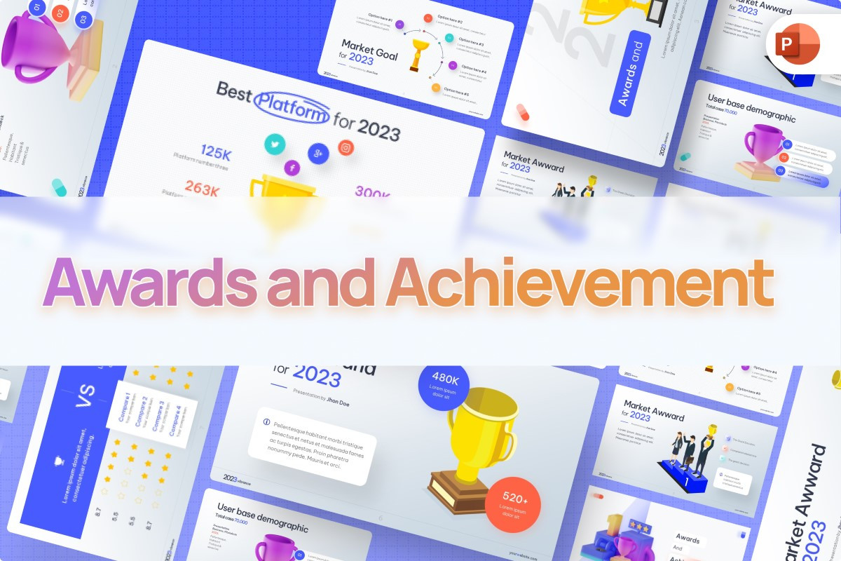 Awards and Achievement PowerPoint Template | Nulivo Market