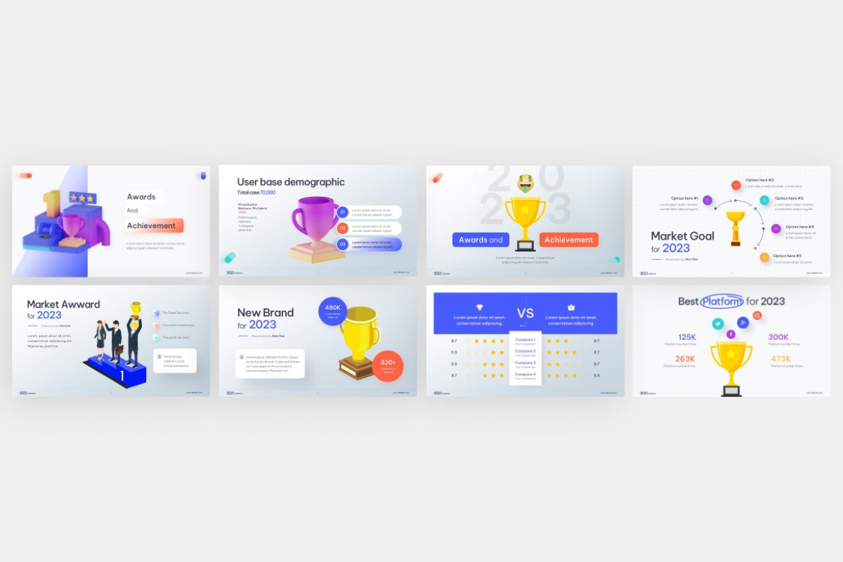 Awards and Achievement PowerPoint Template | Nulivo Market