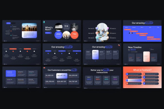 Feature Point & Timeline PowerPoint Template | Nulivo Market