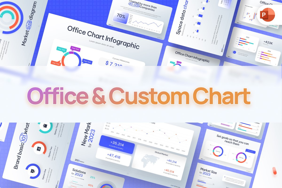 Office & Custom Chart PowerPoint Template | Nulivo Market