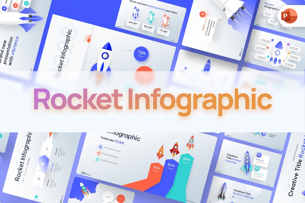 Rocket Infographic PowerPoint Template | Nulivo Market