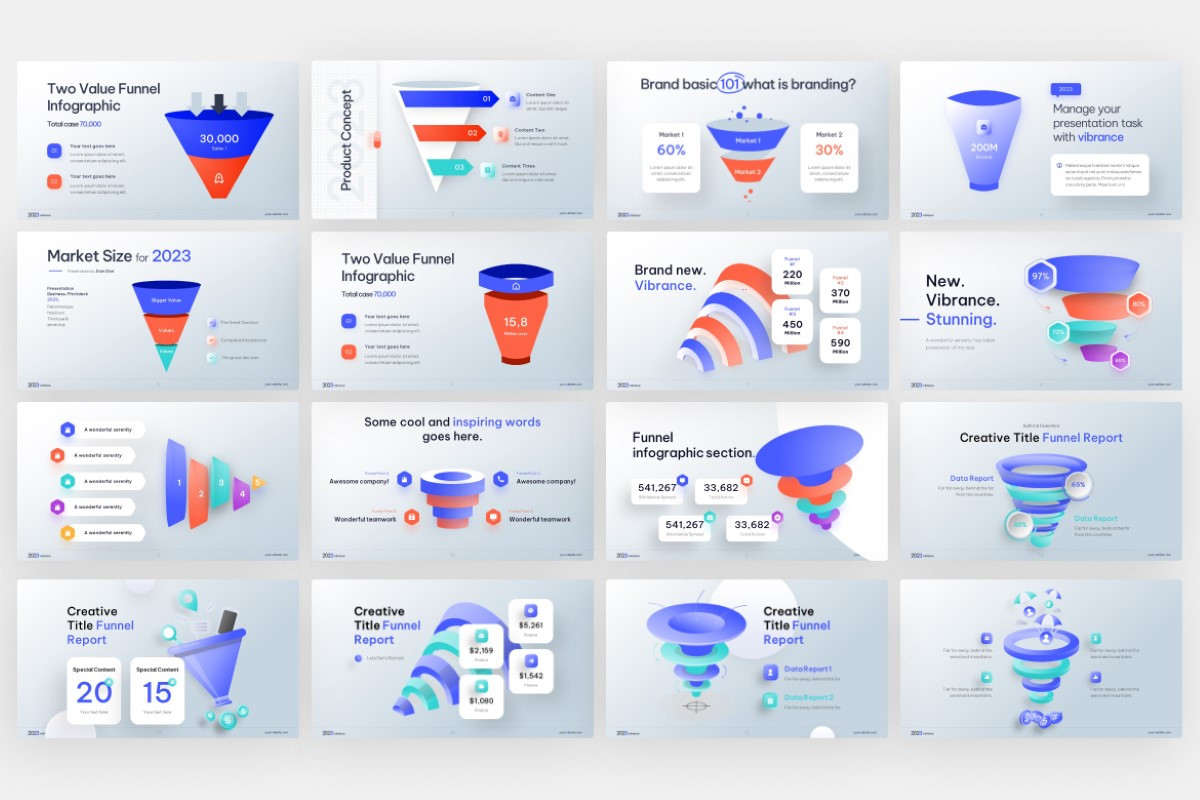 Funnel Infographic PowerPoint Template | Nulivo Market