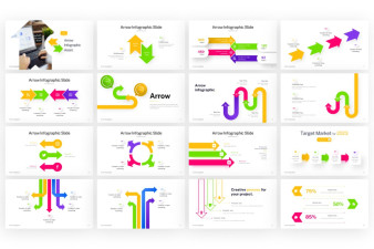 Arrow Infographic PowerPoint Template | Nulivo Market