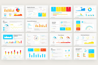 KPI Dashboard Infographic PowerPoint Template | Nulivo Market