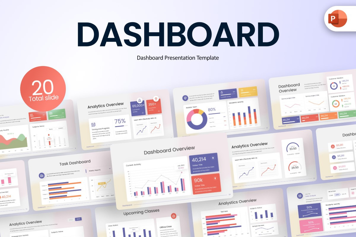 Dashboard PowerPoint Template | Nulivo Market