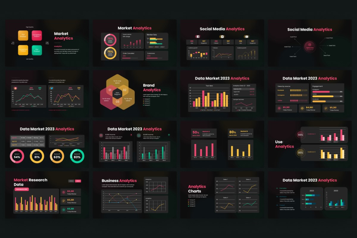Analytic Market PowerPoint Template