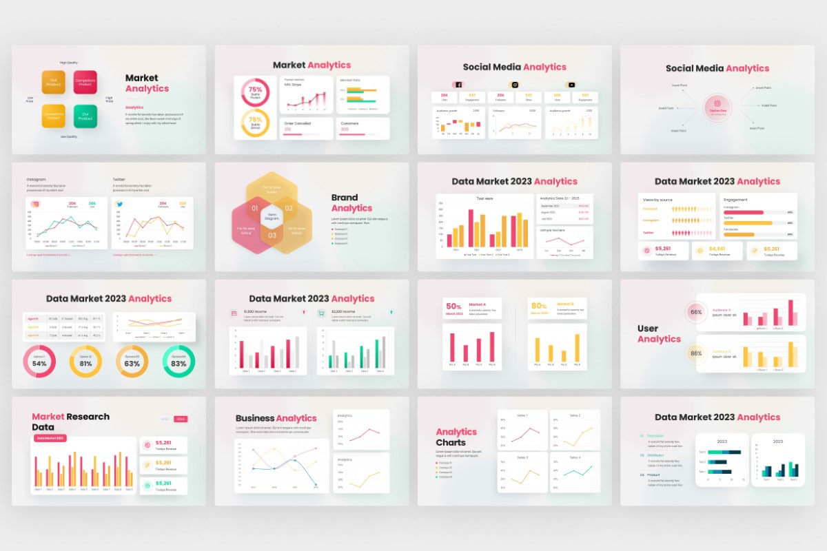 Analytic Market PowerPoint Template