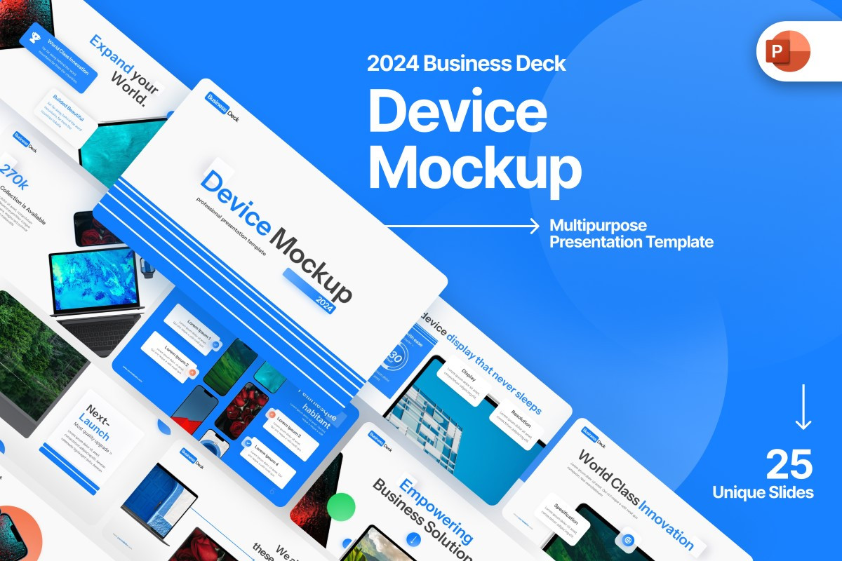Device Mockup PowerPoint Template | Nulivo Market