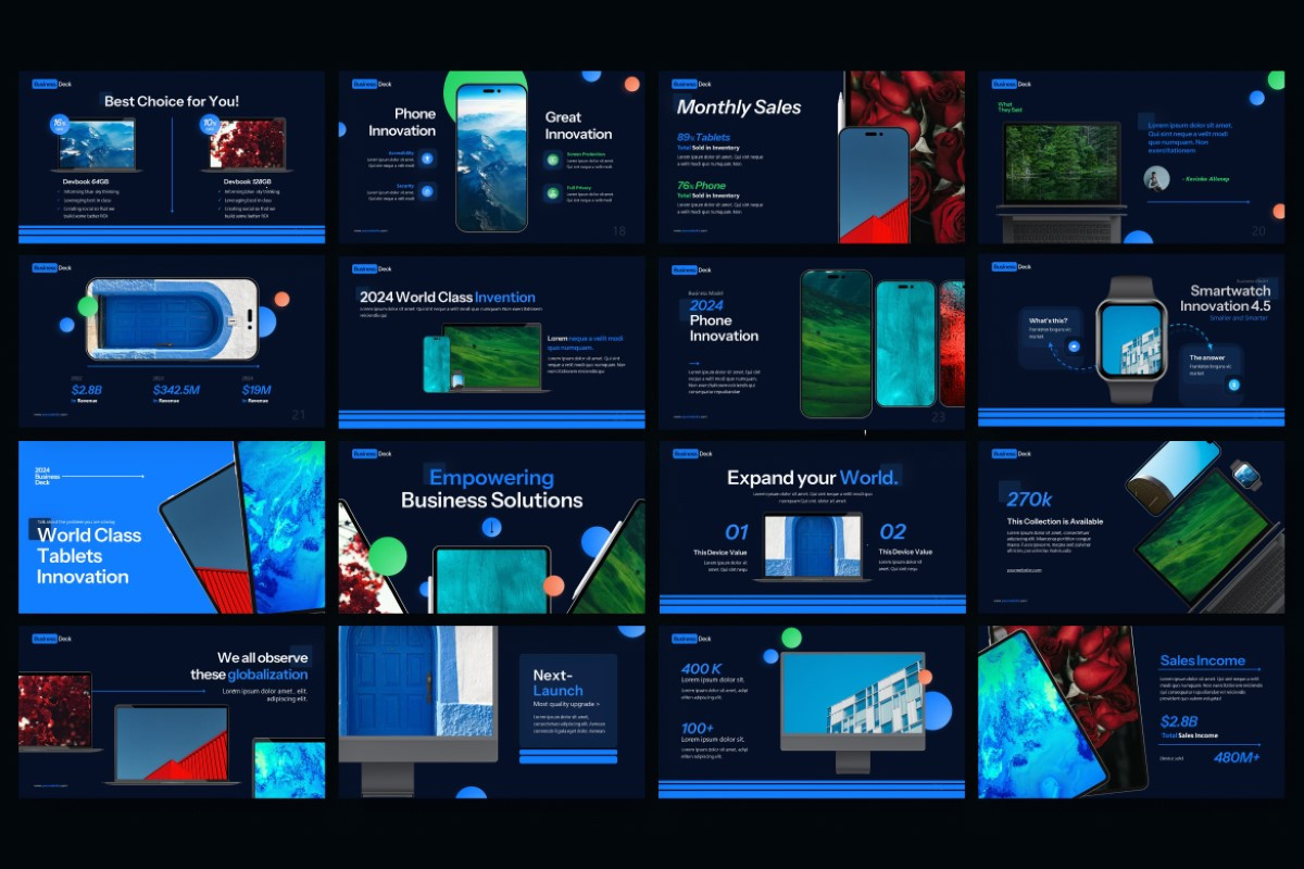 Device Mockup PowerPoint Template | Nulivo Market