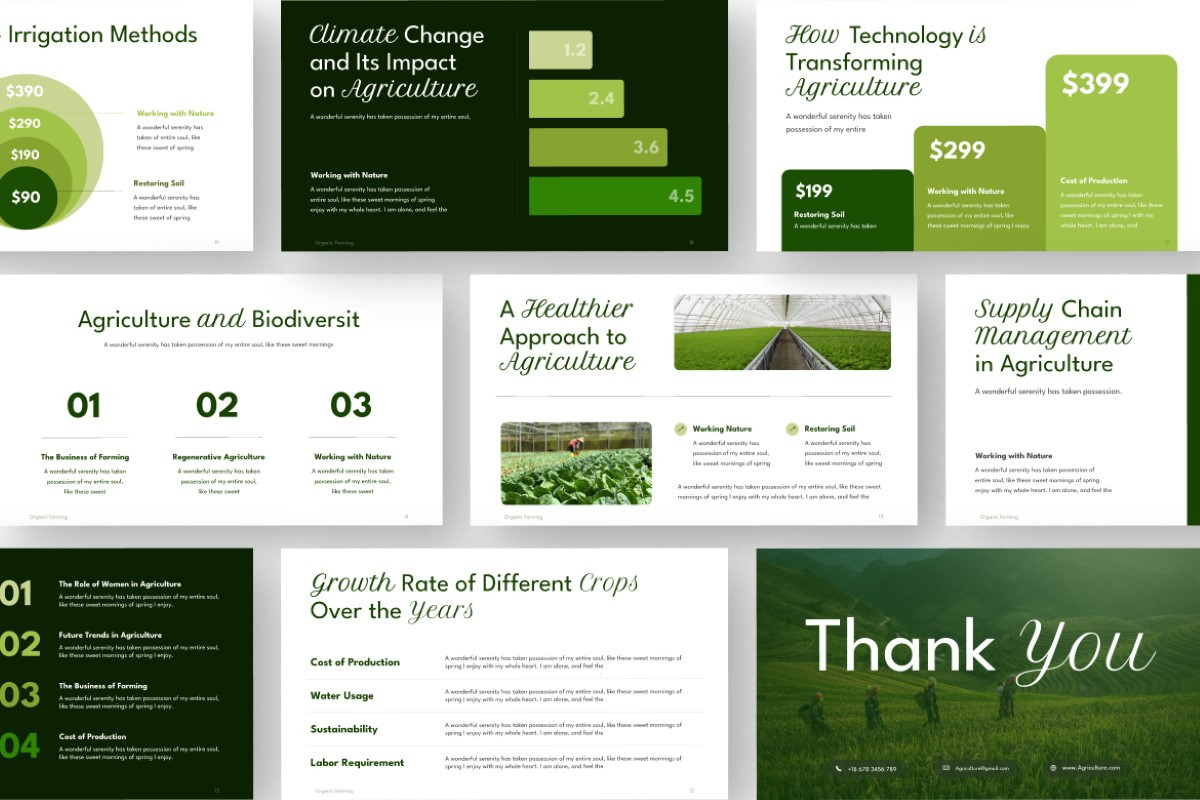 Agriculture Presentation PowerPoint Template | Nulivo Market