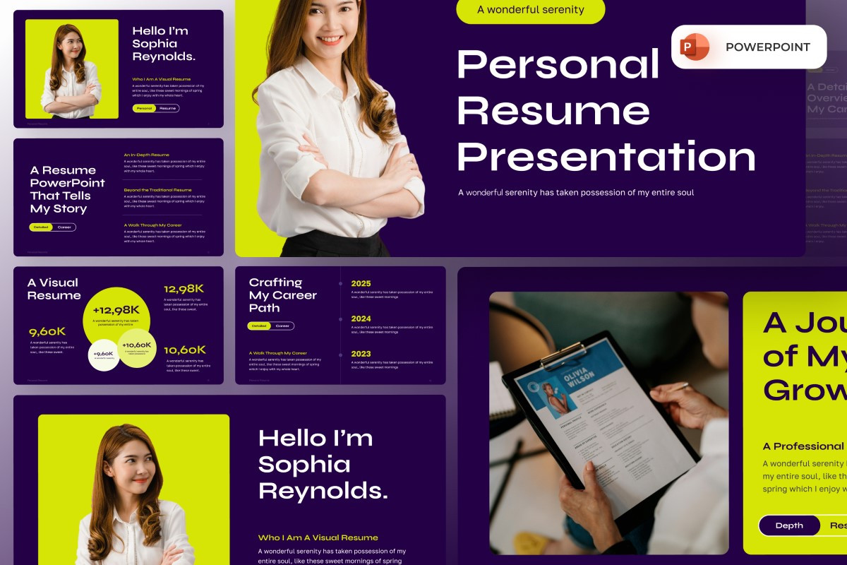 Resume Presentation PowerPoint Template | Nulivo Market
