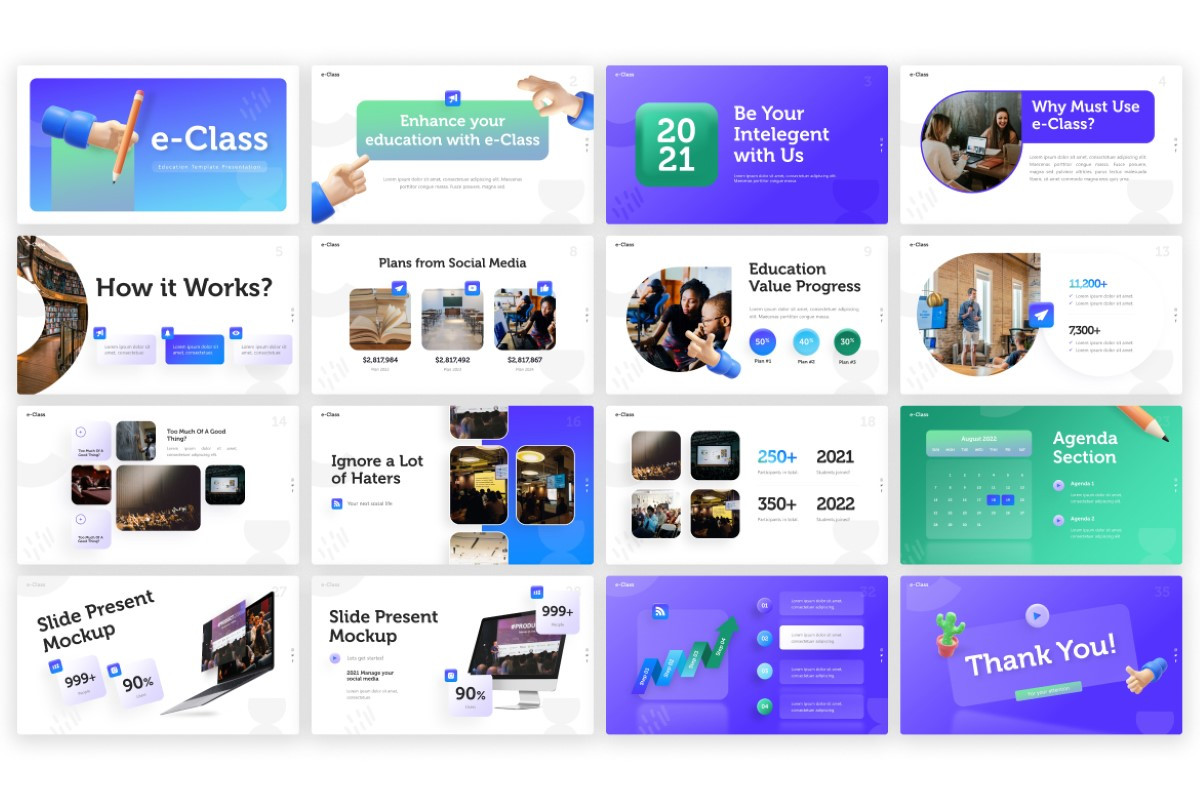 e-Class PowerPoint Template | Nulivo Market