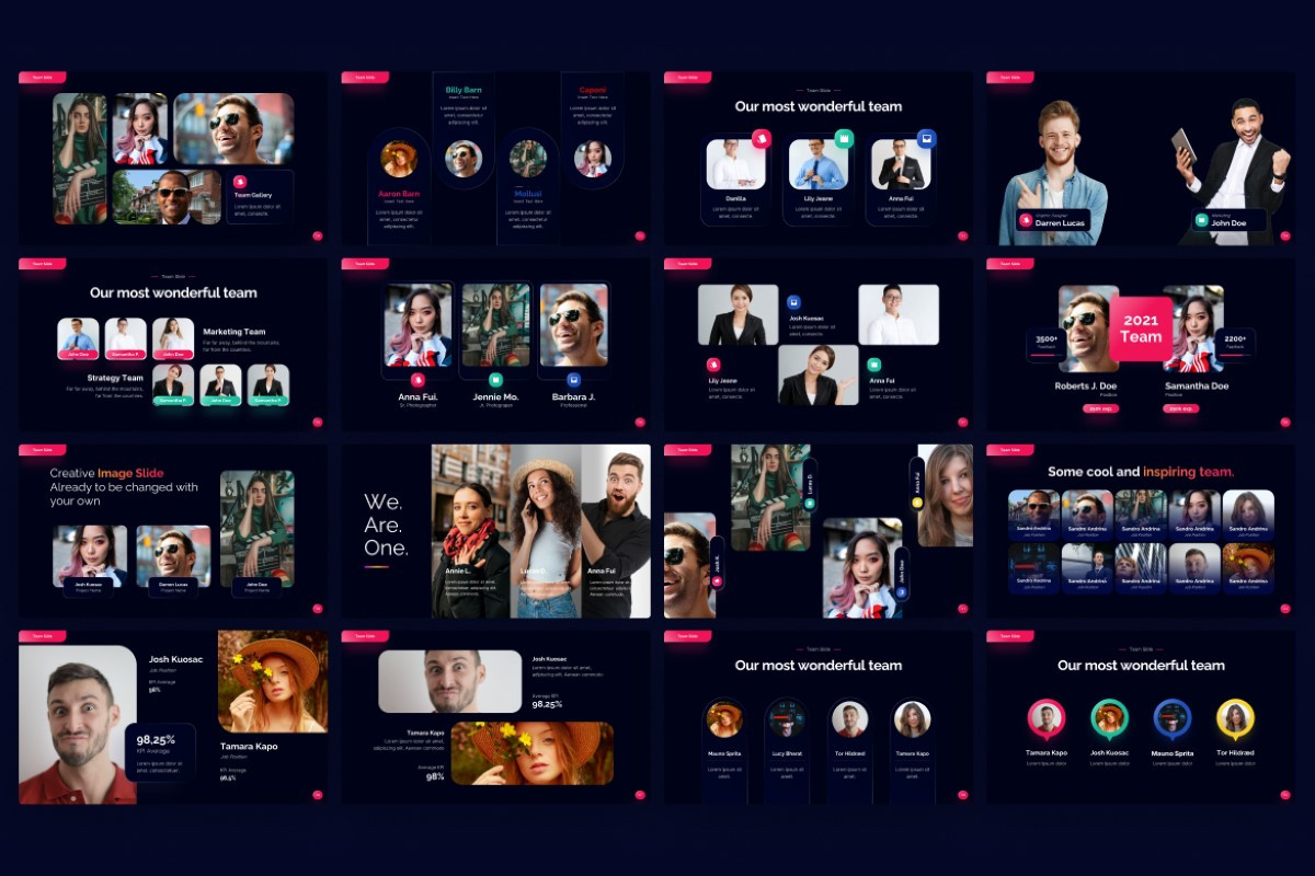 Team Slide 1 PowerPoint Template | Nulivo Market