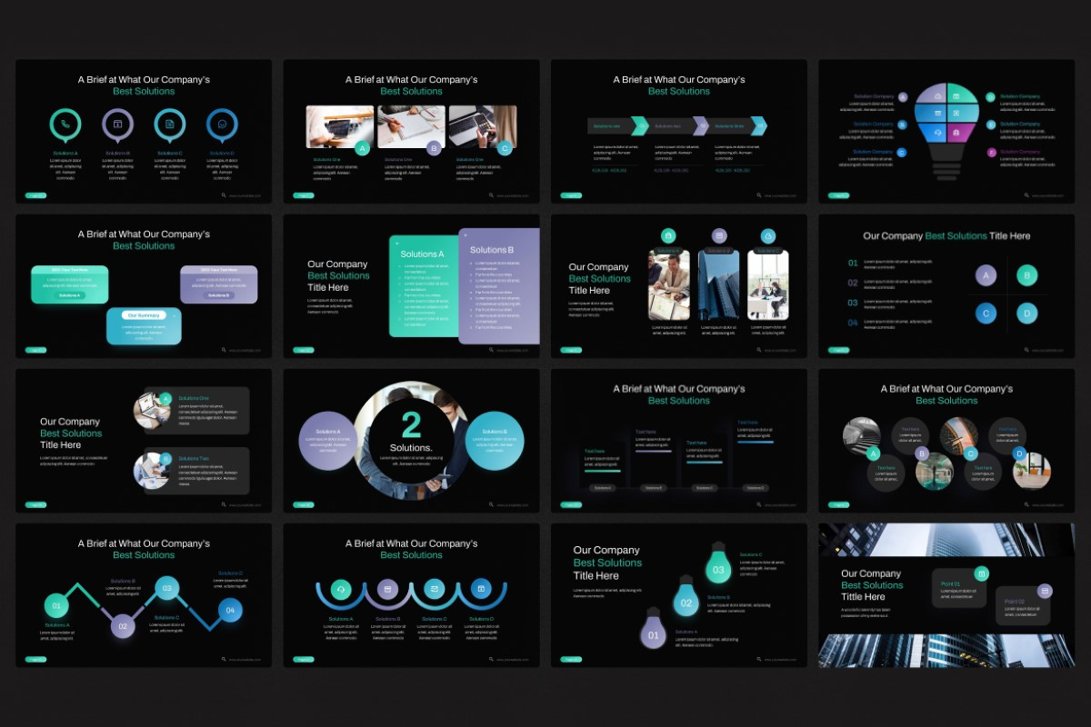 The Solutions PowerPoint Template | Nulivo Market