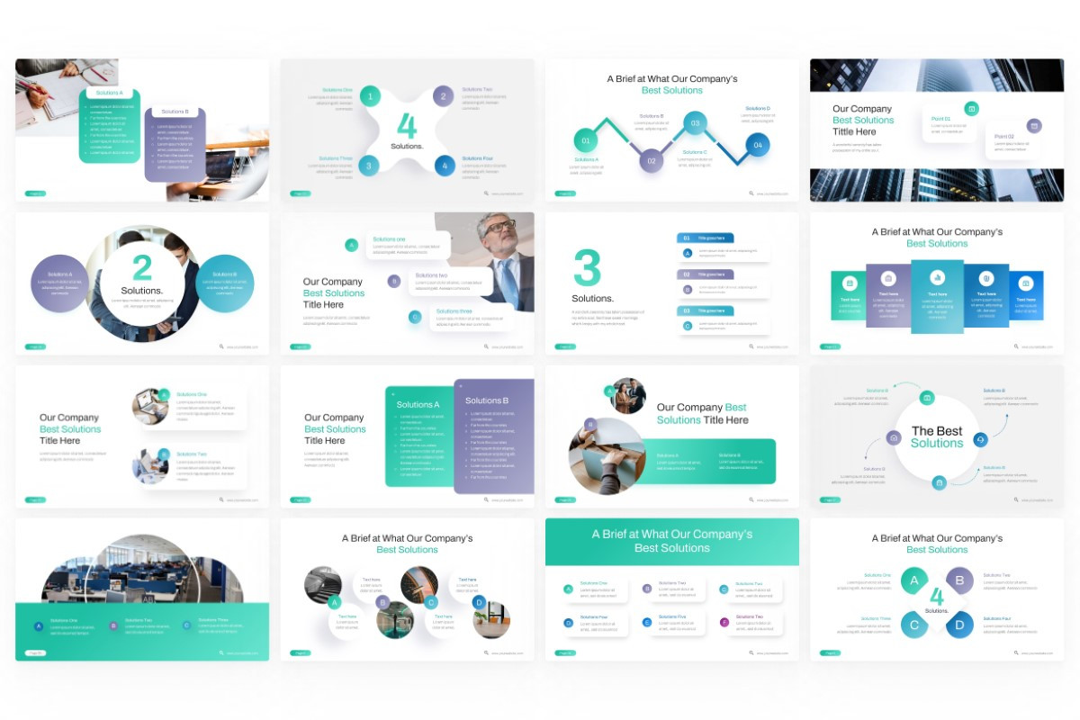 The Solutions PowerPoint Template | Nulivo Market