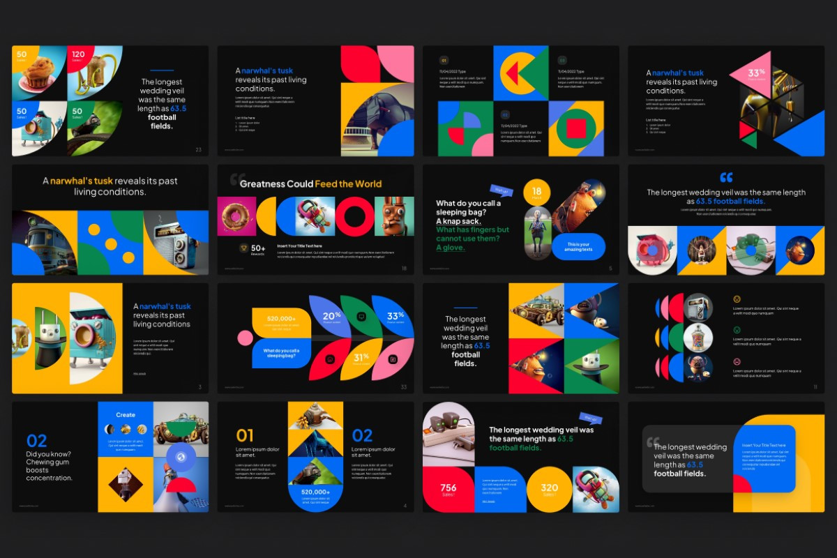 Geometric PowerPoint Template | Nulivo Market