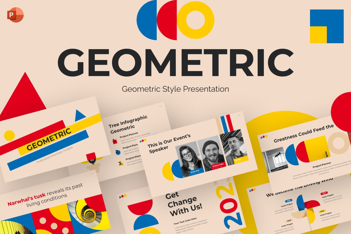 Geometric Style PowerPoint Template | Nulivo Market
