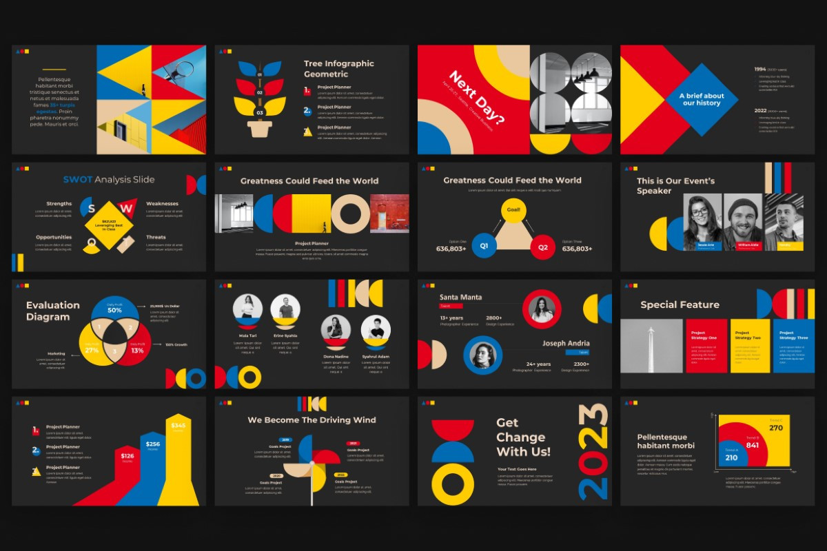 Geometric Style PowerPoint Template | Nulivo Market