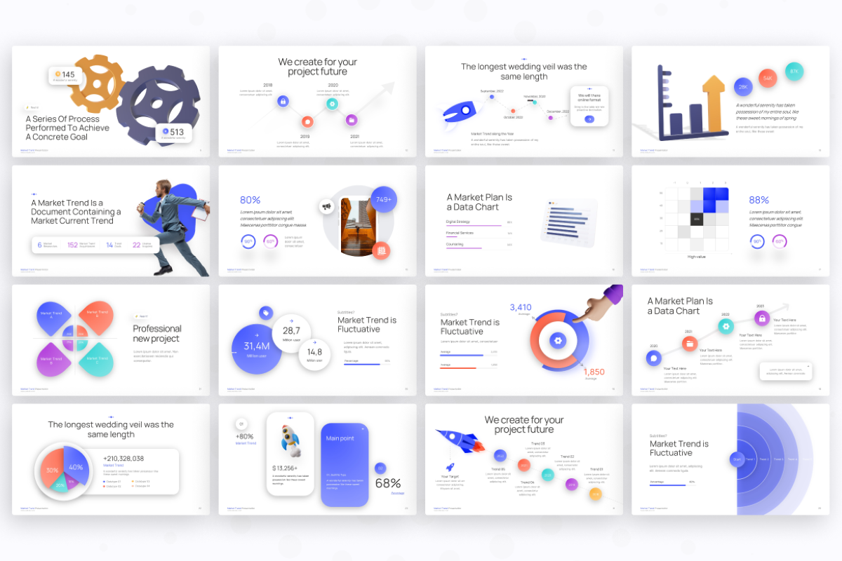 Market Trend PowerPoint Template | Nulivo Market