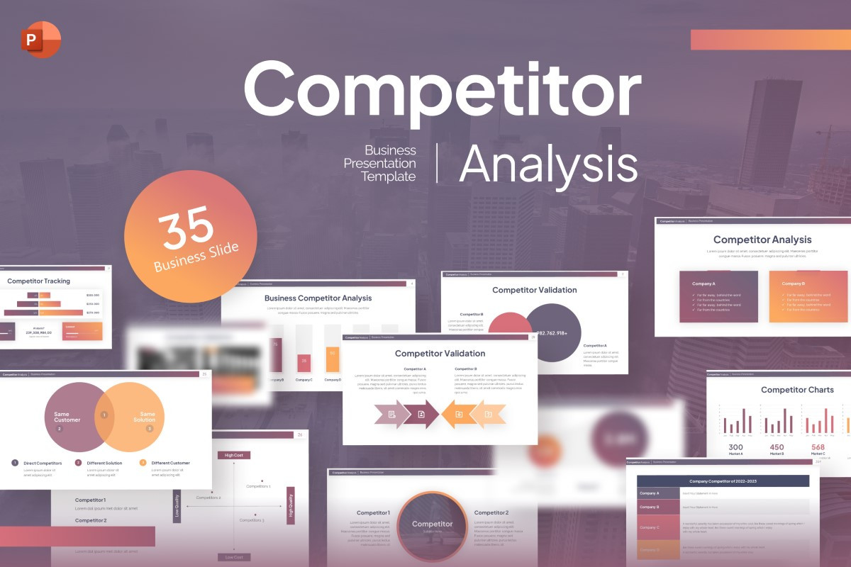 Competitor Analysis PowerPoint Template | Nulivo Market