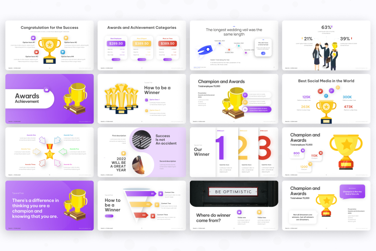 Awards and Achievement PowerPoint Template | Nulivo Market