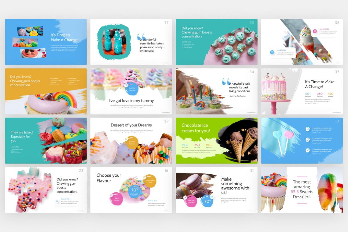 Sweet Brush PowerPoint Template | Nulivo Market