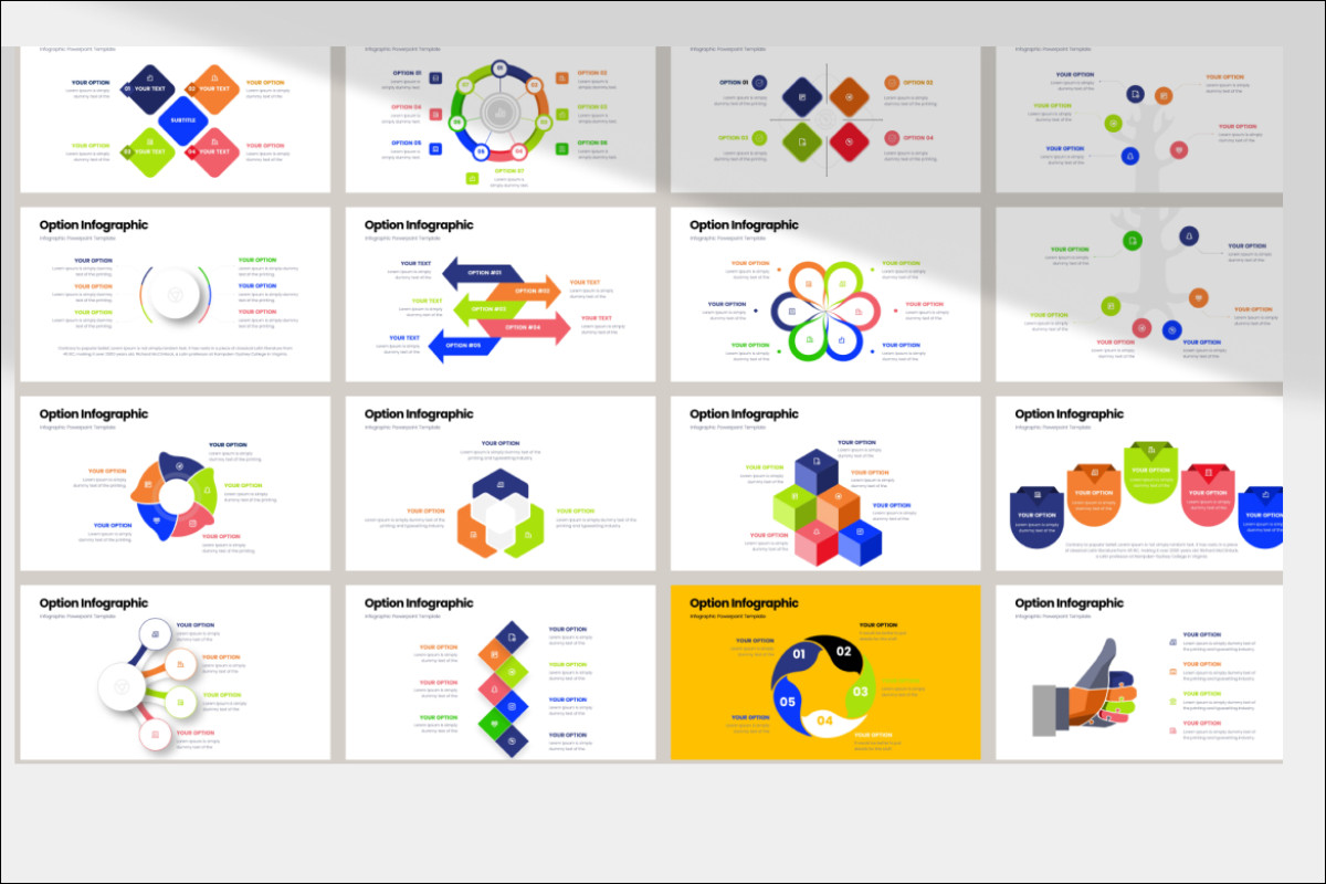 Powerpoint Visual Options Option - Infographic PowerPoint Template | Nulivo Market