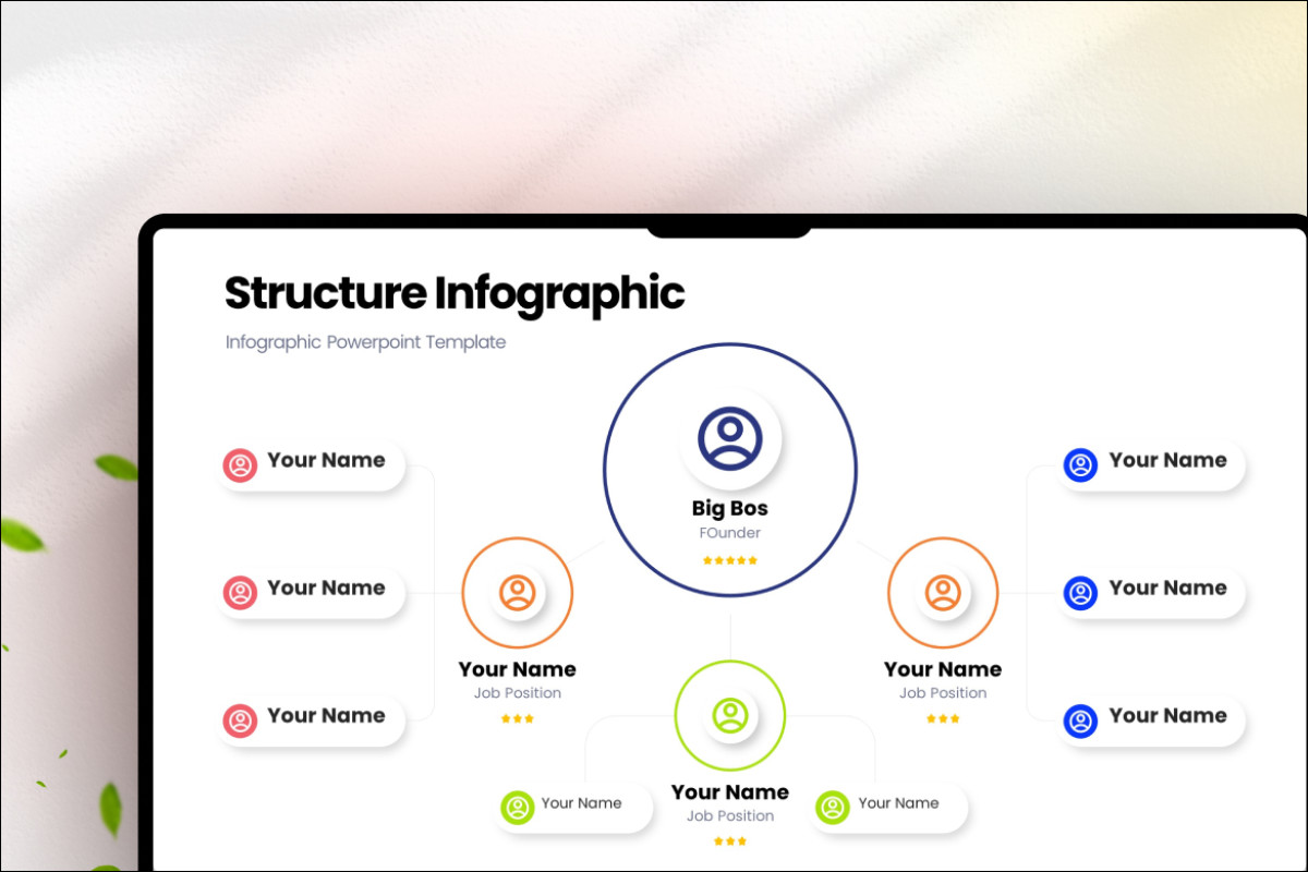 Sample Powerpoint Structure Organizational Structure - Infographic PowerPoint Template | Nulivo Market