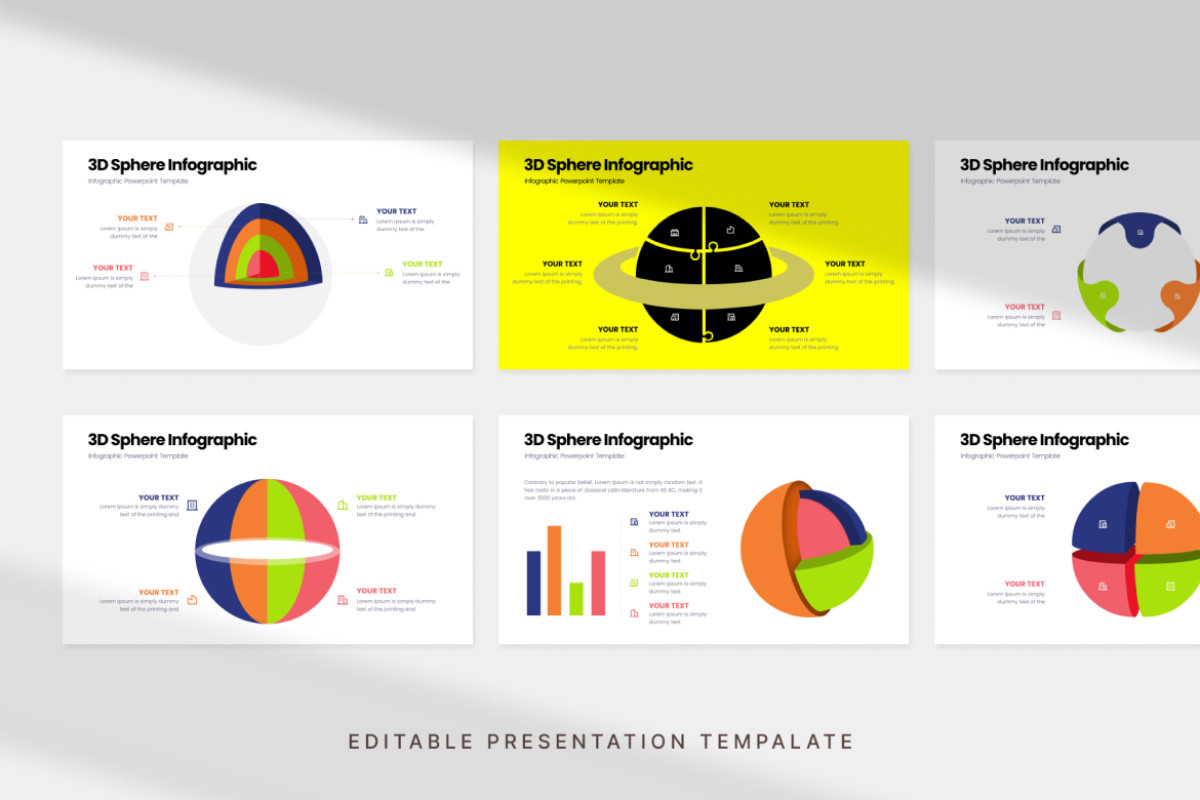 Sphere Infographics 3D Sphere Infographic - Presentation Template | Nulivo Market
