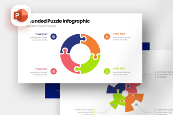 Rounded Puzzle Infographic - Presentation Template | Nulivo Market