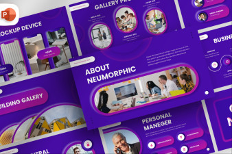 Creative Neumorphic Business Presentation Template | Nulivo Market