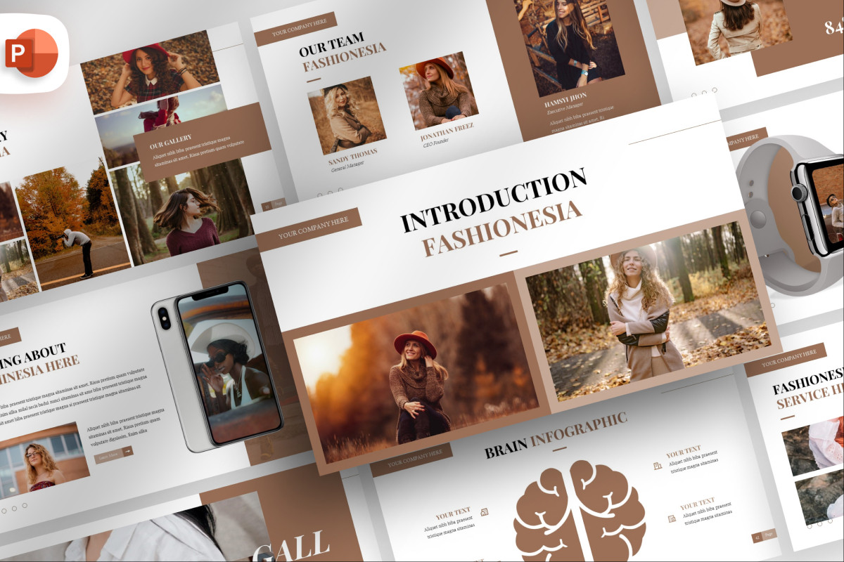Warm Aesthetic Fashion Presentation Template
