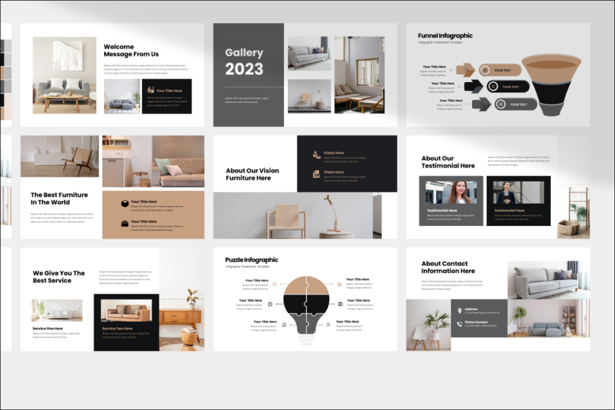 Collection Presentation Sample Professional Furniture Collection Presentation Template | Nulivo Market