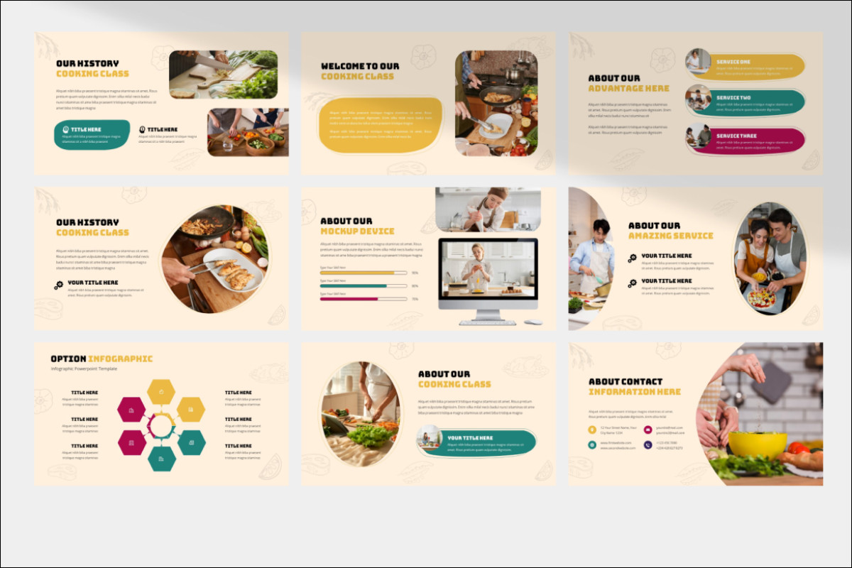 Cooking Slides Examples Cooking Class Presentation Template | Nulivo Market