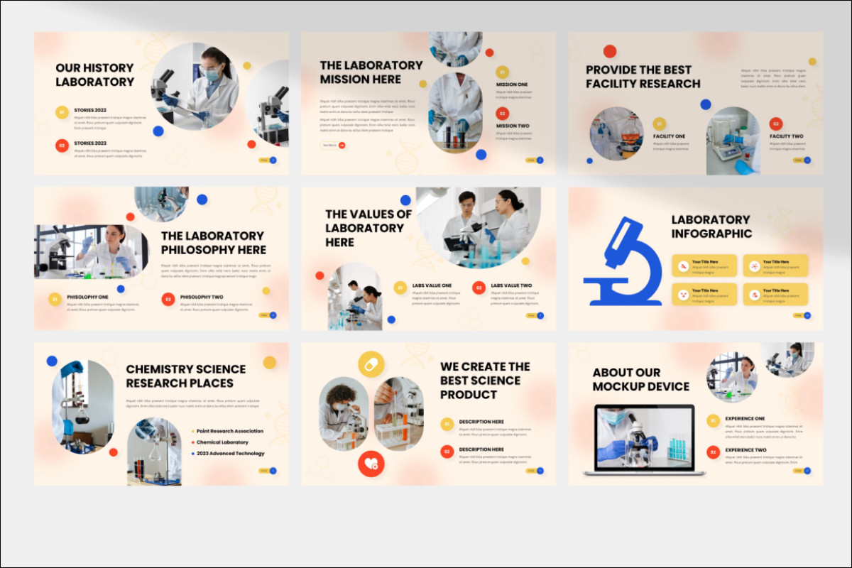 Lab Presentation Examples Laboratory Deck Presentation Template | Nulivo Market