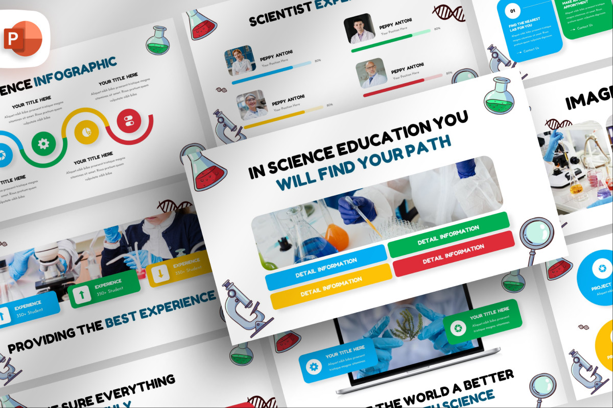 Decorative Science Education Presentation Template | Nulivo Market