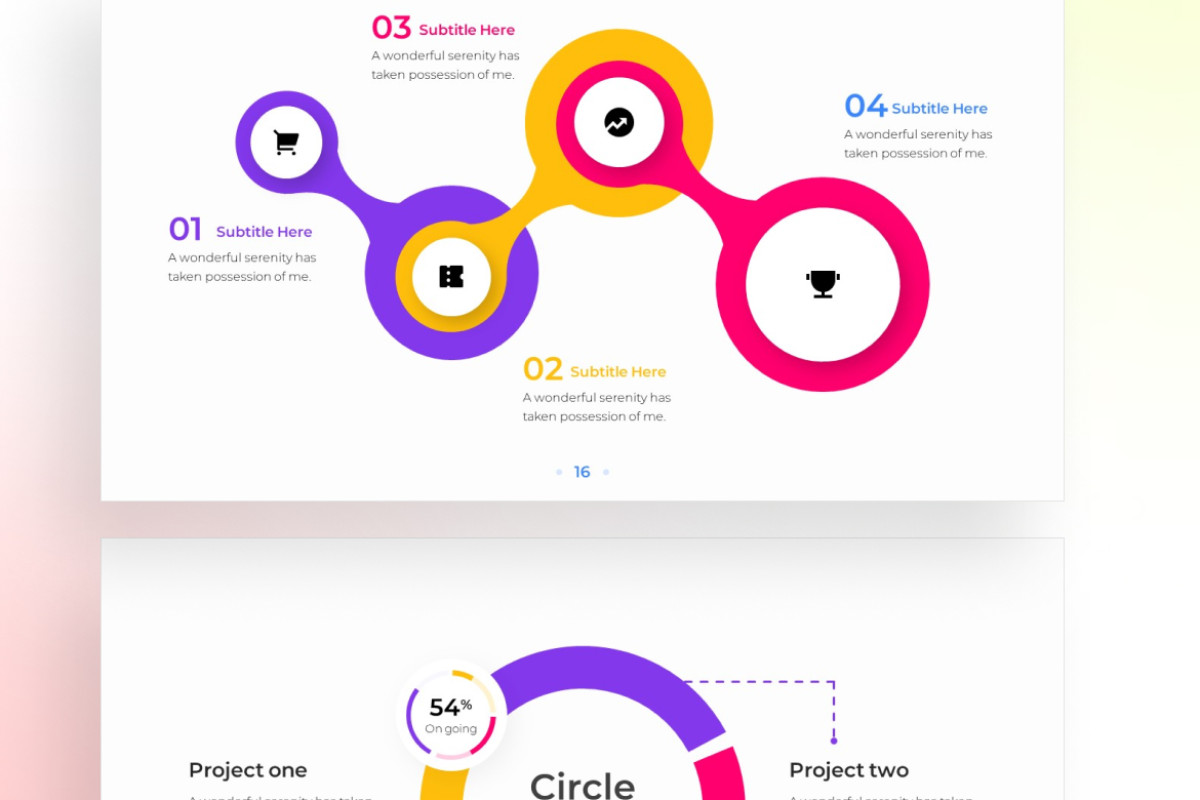 timeline template with circle buttons presentation web... Circle Timeline PowerPoint Infographic Template | Nulivo Market