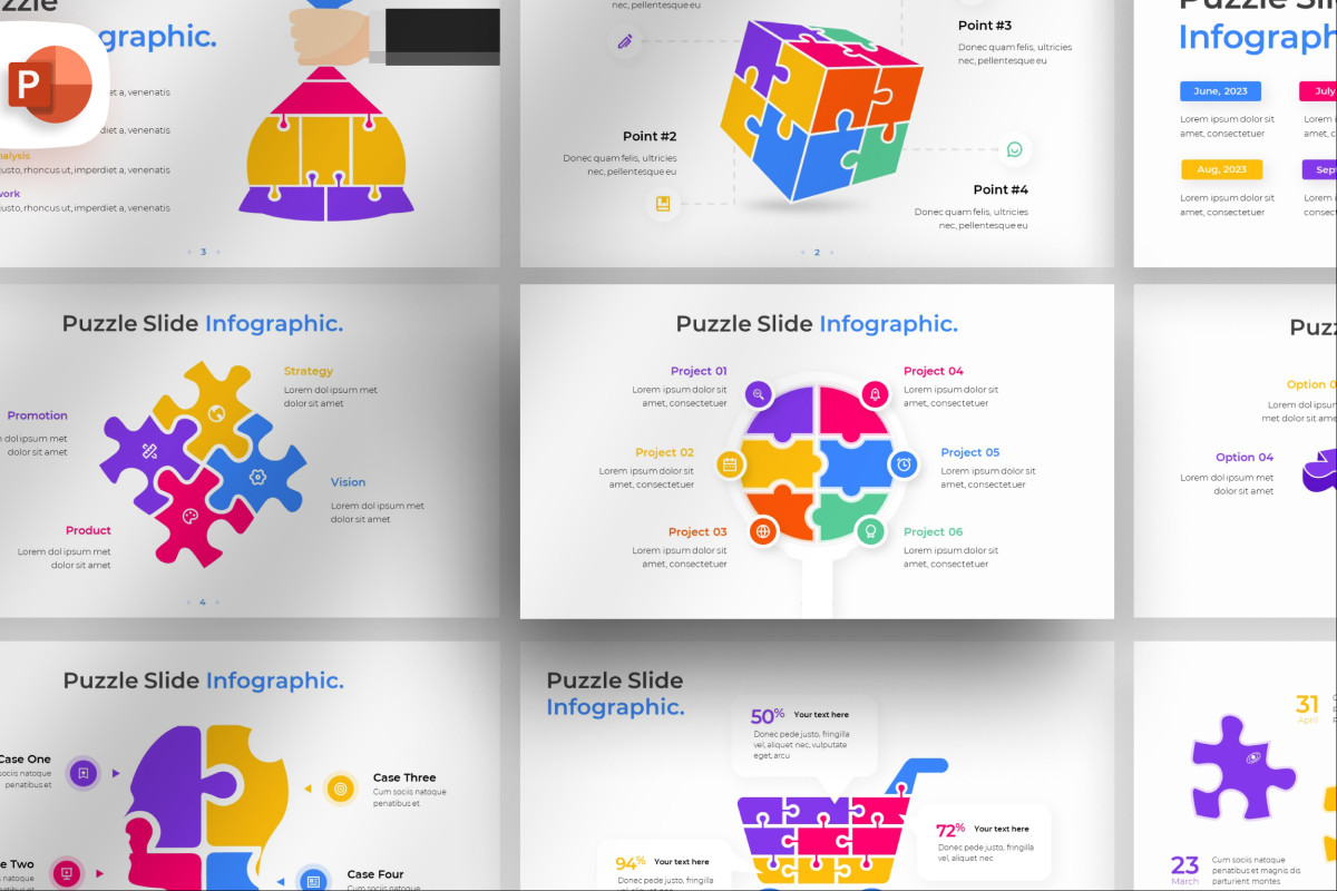 Puzzle PowerPoint Infographic Template | Nulivo Market