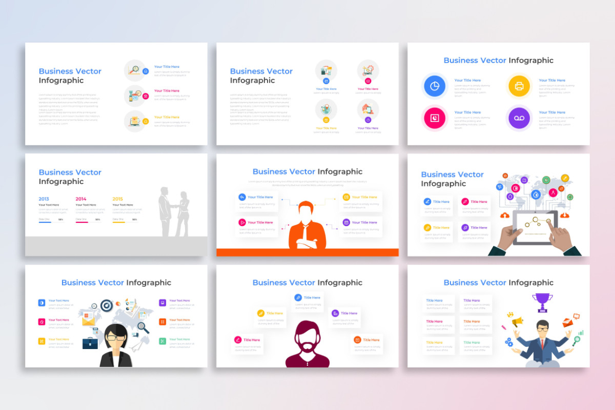Vector Layout Powerpoint Business Vector PowerPoint Infographic Template | Nulivo Market