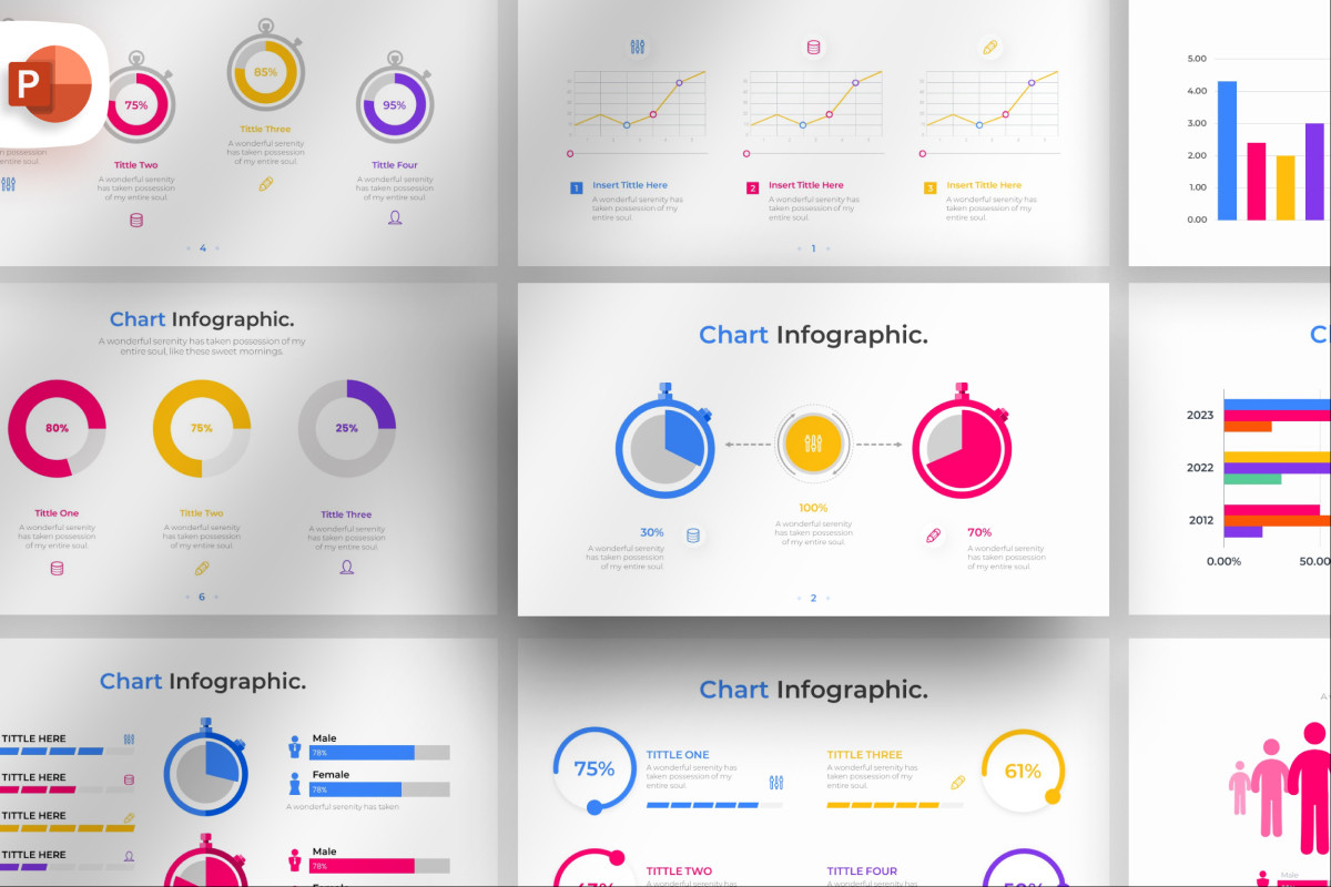 Chart PowerPoint Infographic Template | Nulivo Market