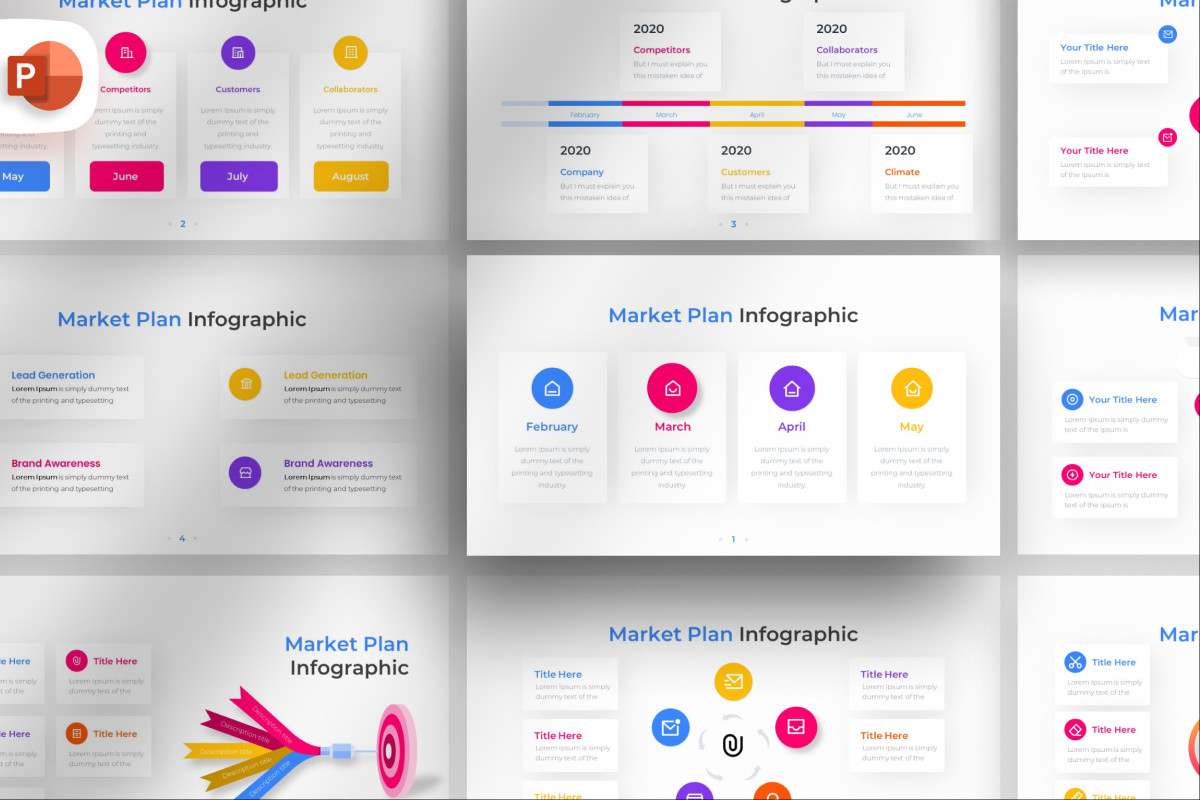 Market Plan PowerPoint Infographic Template | Nulivo Market