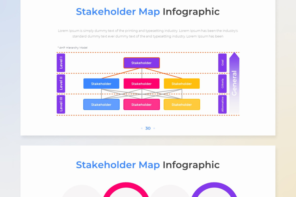 Stakeholder Map PowerPoint Infographic Template | Nulivo Market