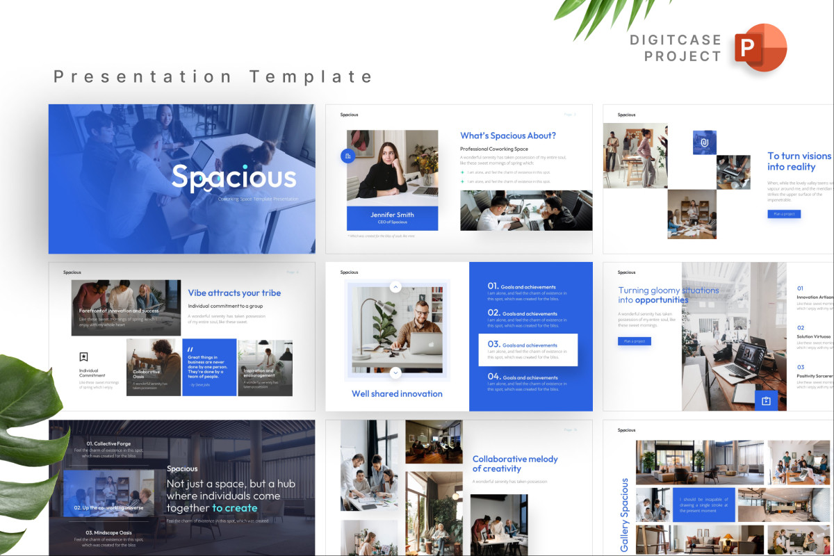 Blue Business Professional Presentation Template | Nulivo Market