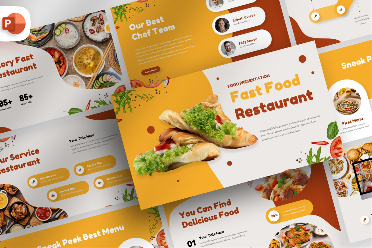 Fast Food Restaurant PowerPoint Template | Nulivo Market