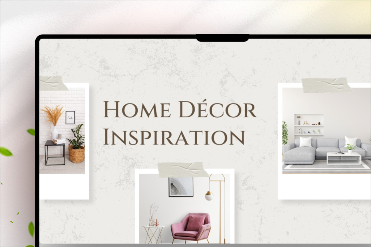 Powerpoint Design Decoration Minimalist Home Decor PowerPoint Template | Nulivo Market