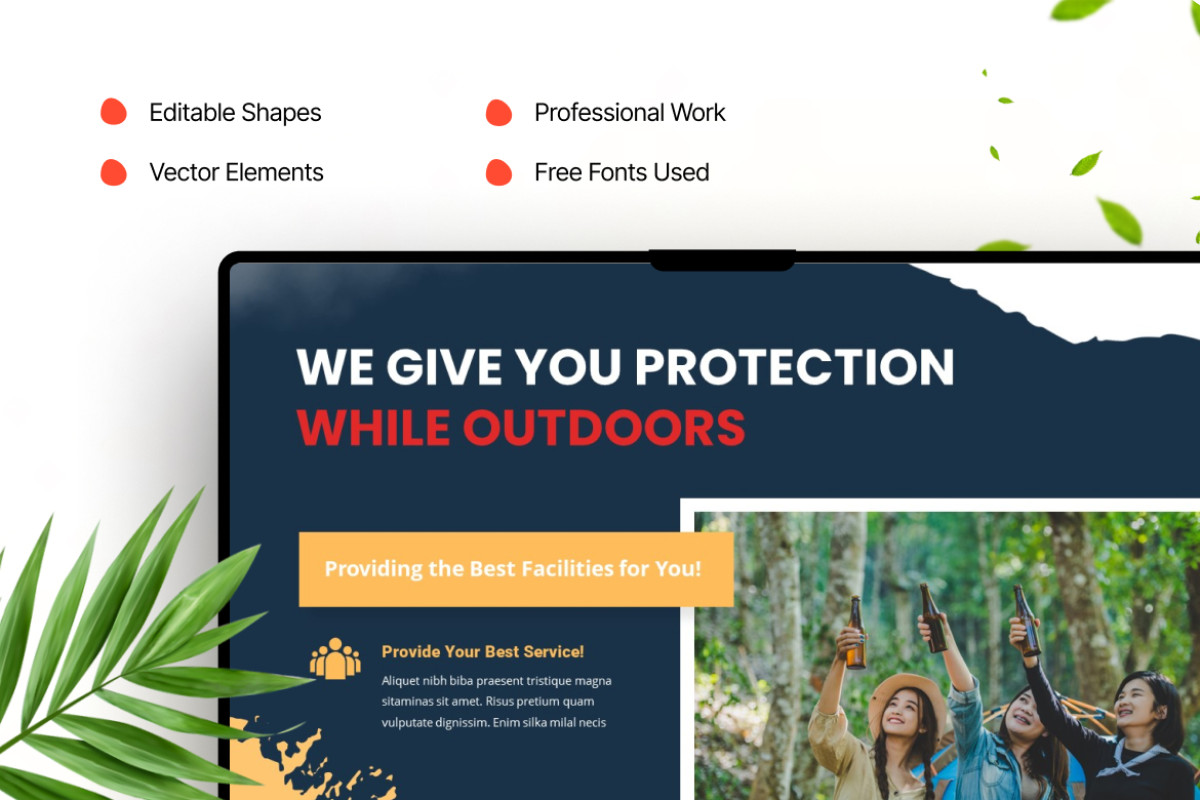 Outdoor Powerpoint Design Fun Outdoor Activities PowerPoint Template | Nulivo Market