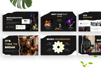 Indie Rock Event PowerPoint Template | Nulivo Market