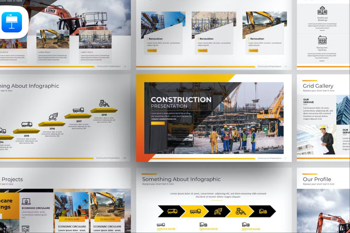 Keynotes Construction Documents Construction Business Keynote Template | Nulivo Market