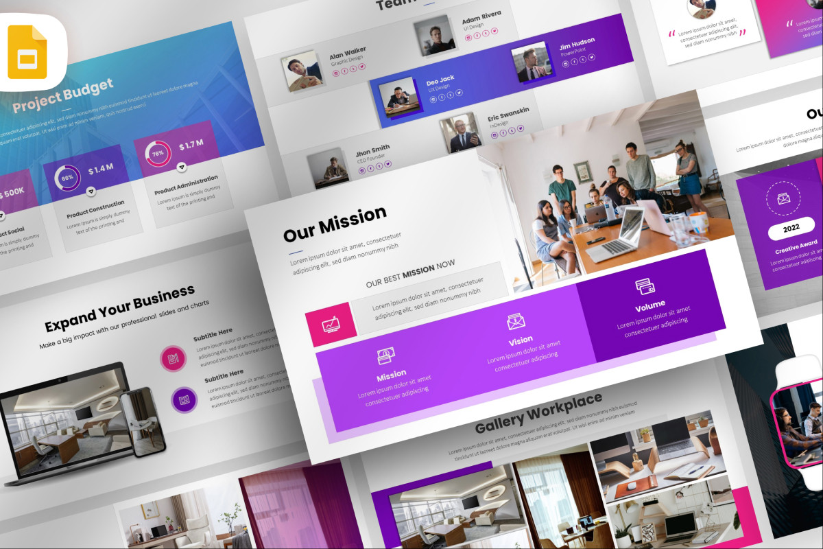 Modern Business Plan Google Slide Template | Nulivo Market